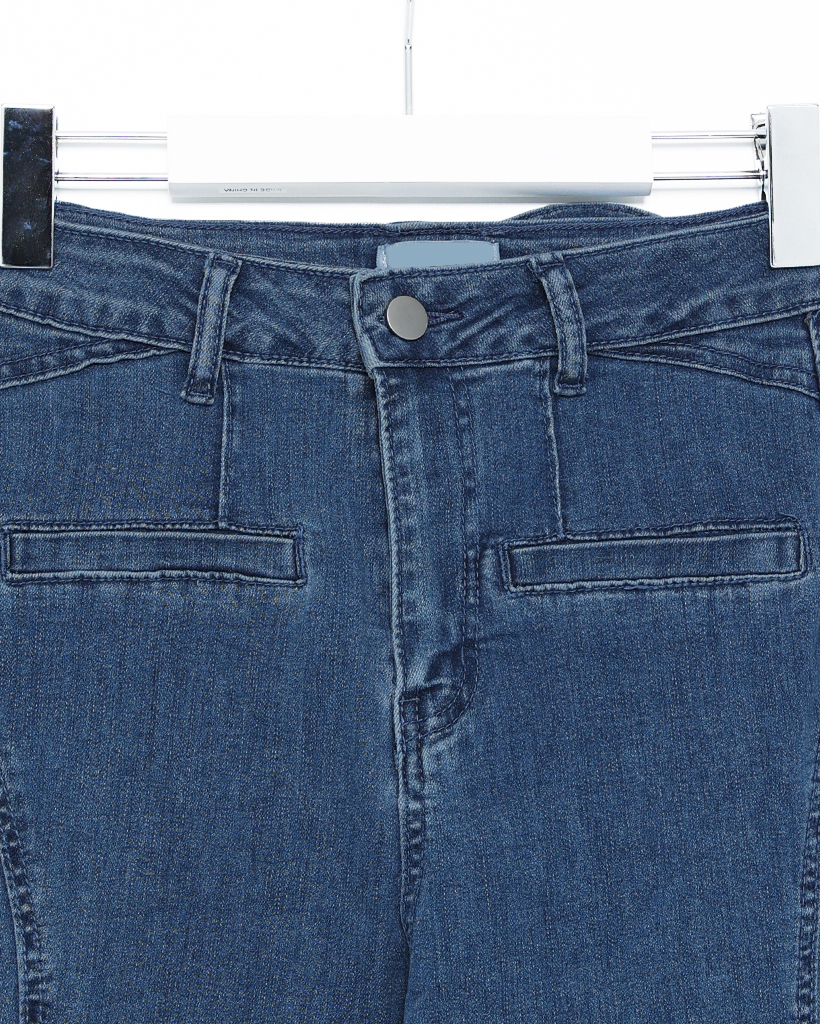 バックリボンフリルデニムパンツ | ファッション通販サイト NUGU