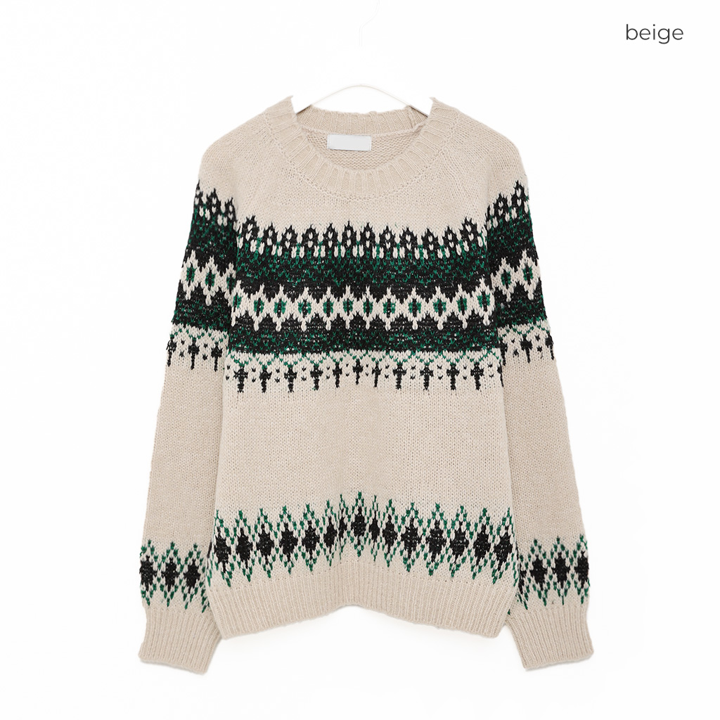 the reracs モヘヤウールシルクノルディックニット BEST 50]ノルディックラウンドニット | ファッション通販サイト NUGU
