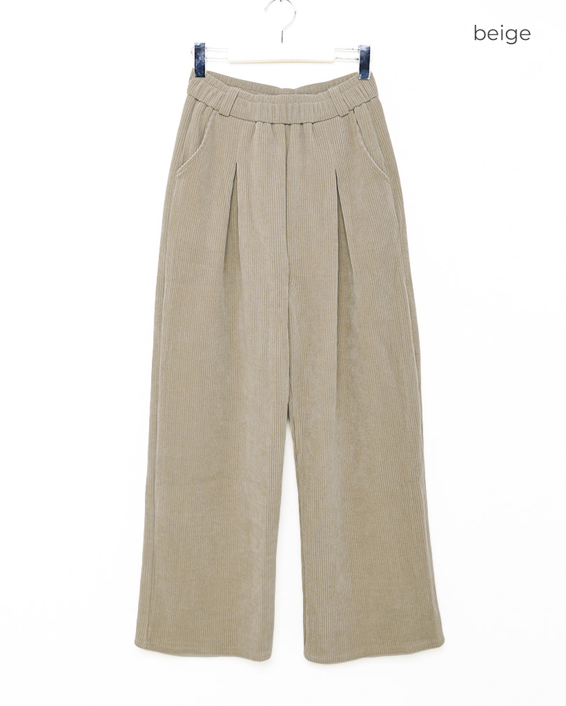コーデュロイタックワイドパンツ | ファッション通販サイト NUGU