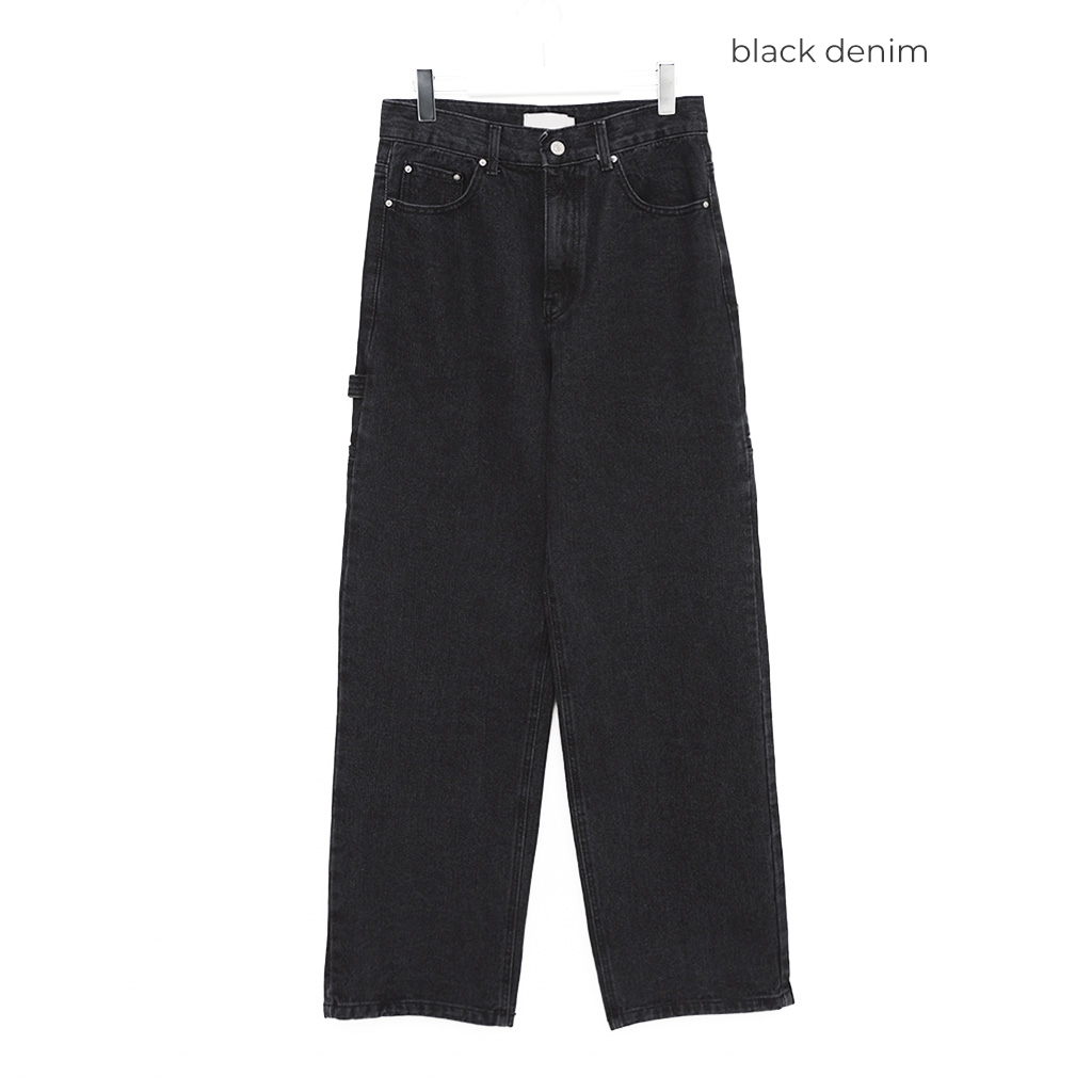 [逆パッチ] iggy nyc ブラックデニム 逆パッチ] iggy nyc ブラックデニム