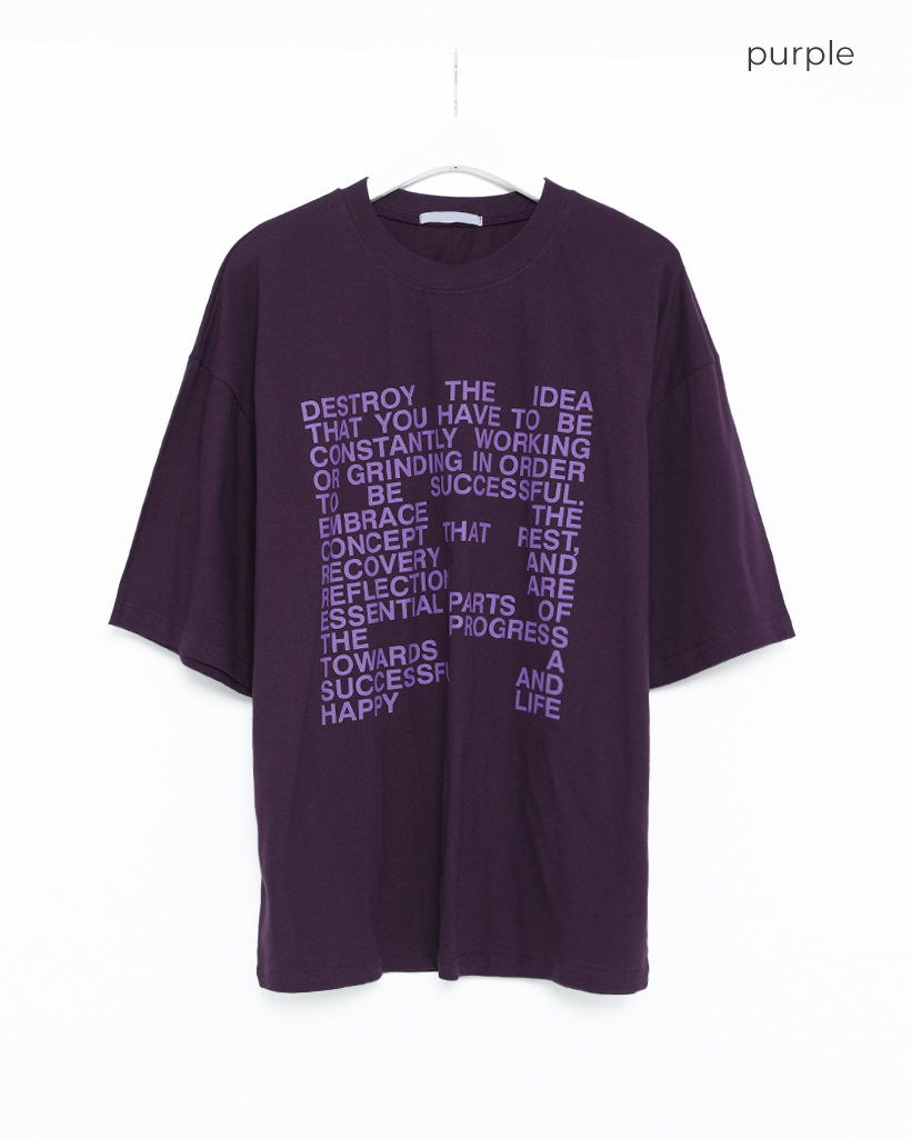 ユニセックス）レタリングプリントTシャツ | ファッション通販