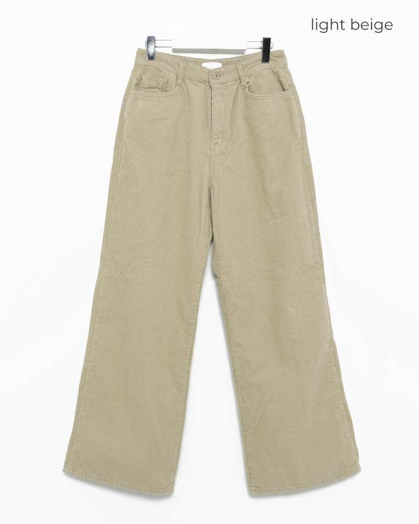 ヒップフラップポケットストレートコーデュロイパンツ | ファッション