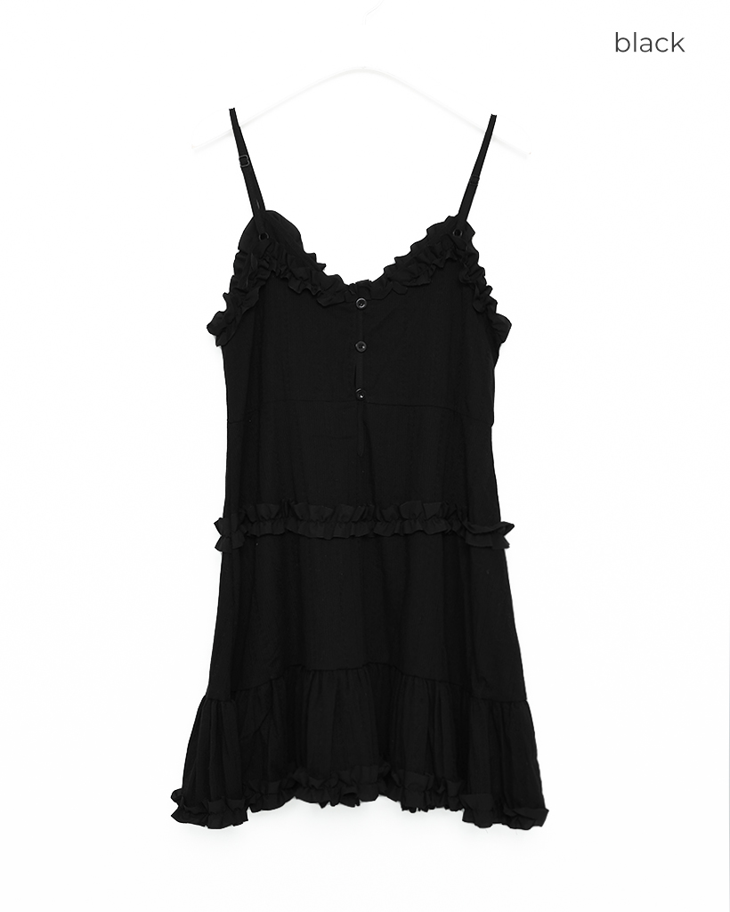 フリル付きティアードミニワンピース | ファッション通販サイト NUGU フリル付きティアードミニワンピース | ファッション通販サイト NUGU