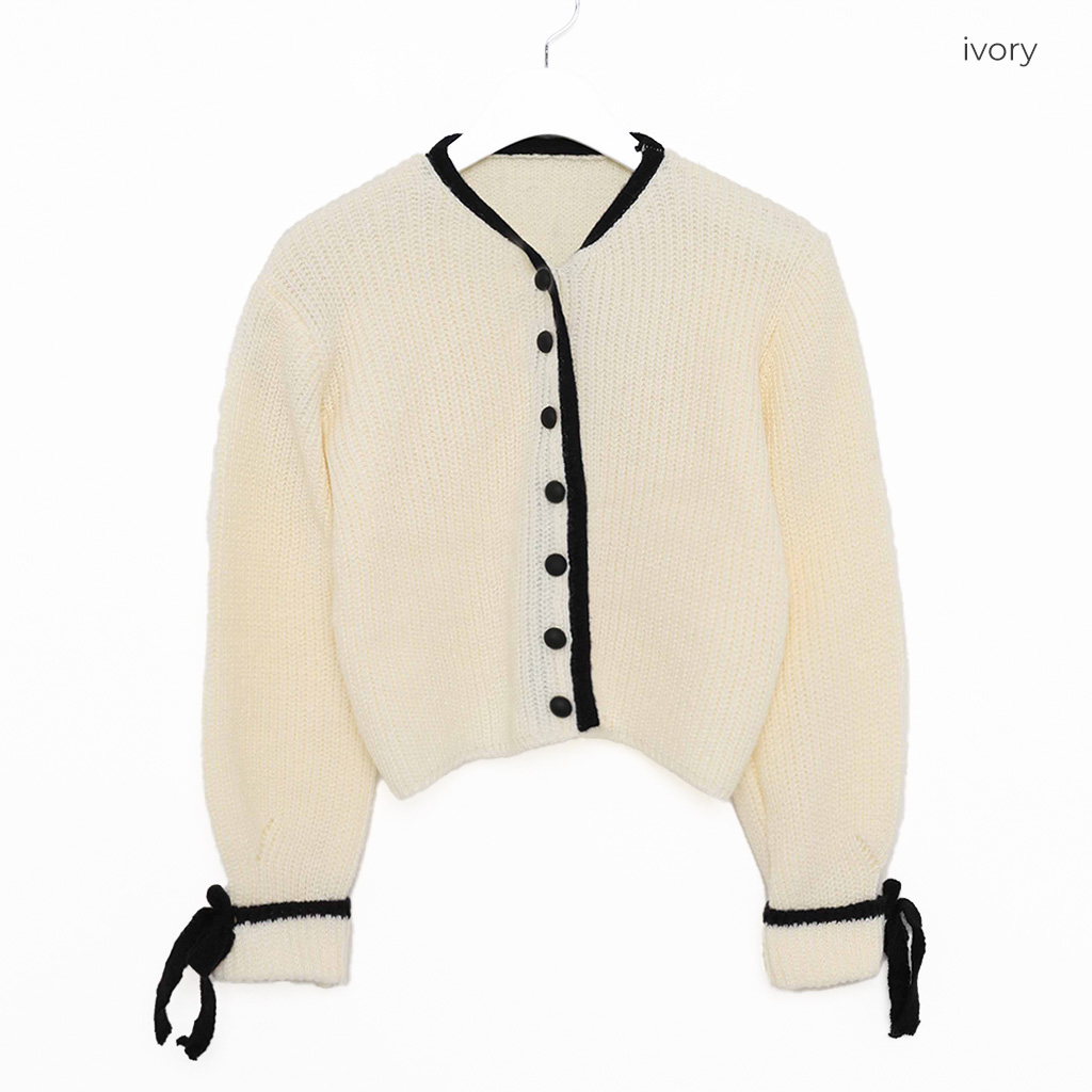 裾リボンカーディガン | ファッション通販サイト NUGU