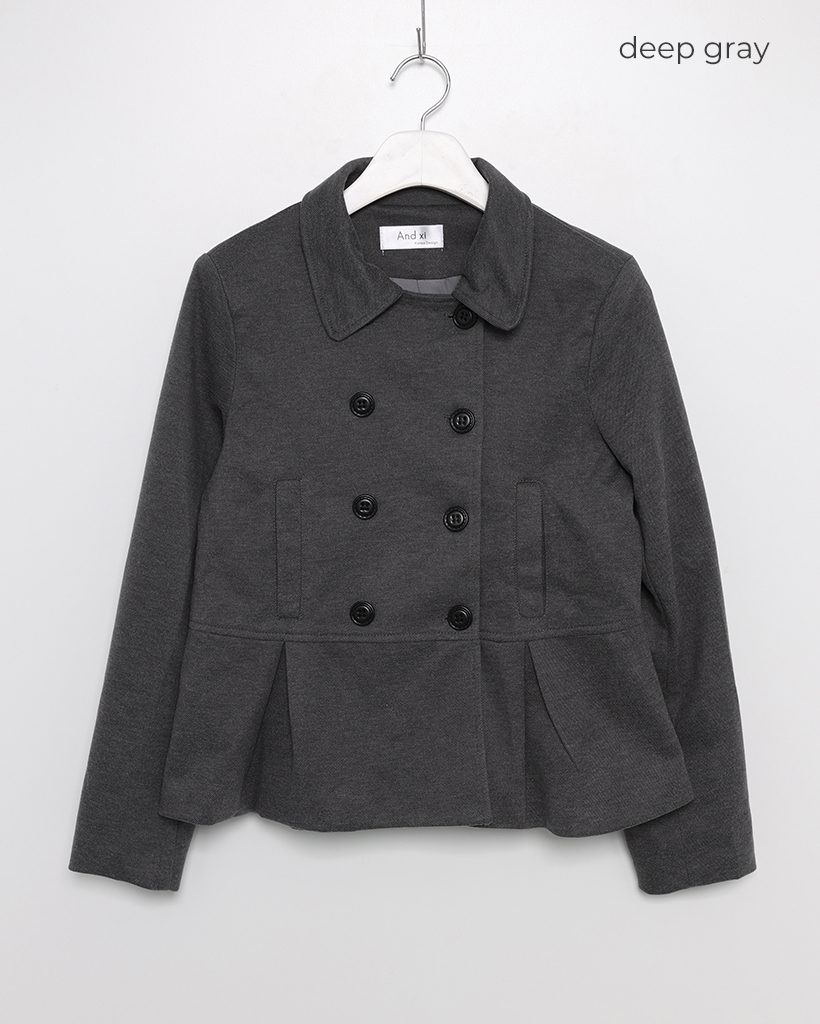 ダブルボタンショートコート | ファッション通販サイト NUGU