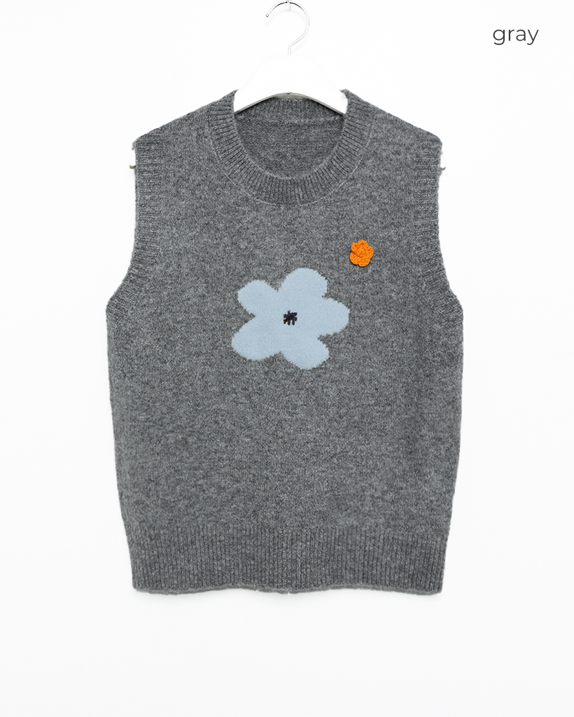 フラワーニットベスト | ファッション通販サイト NUGU