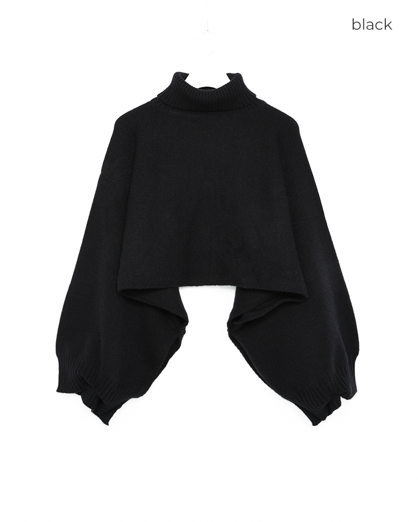 ⭐️Rady⭐️ケープニットコート(ブラック) 美品】Rady ケープニットコート ブラック Sサイズ 2025年最新