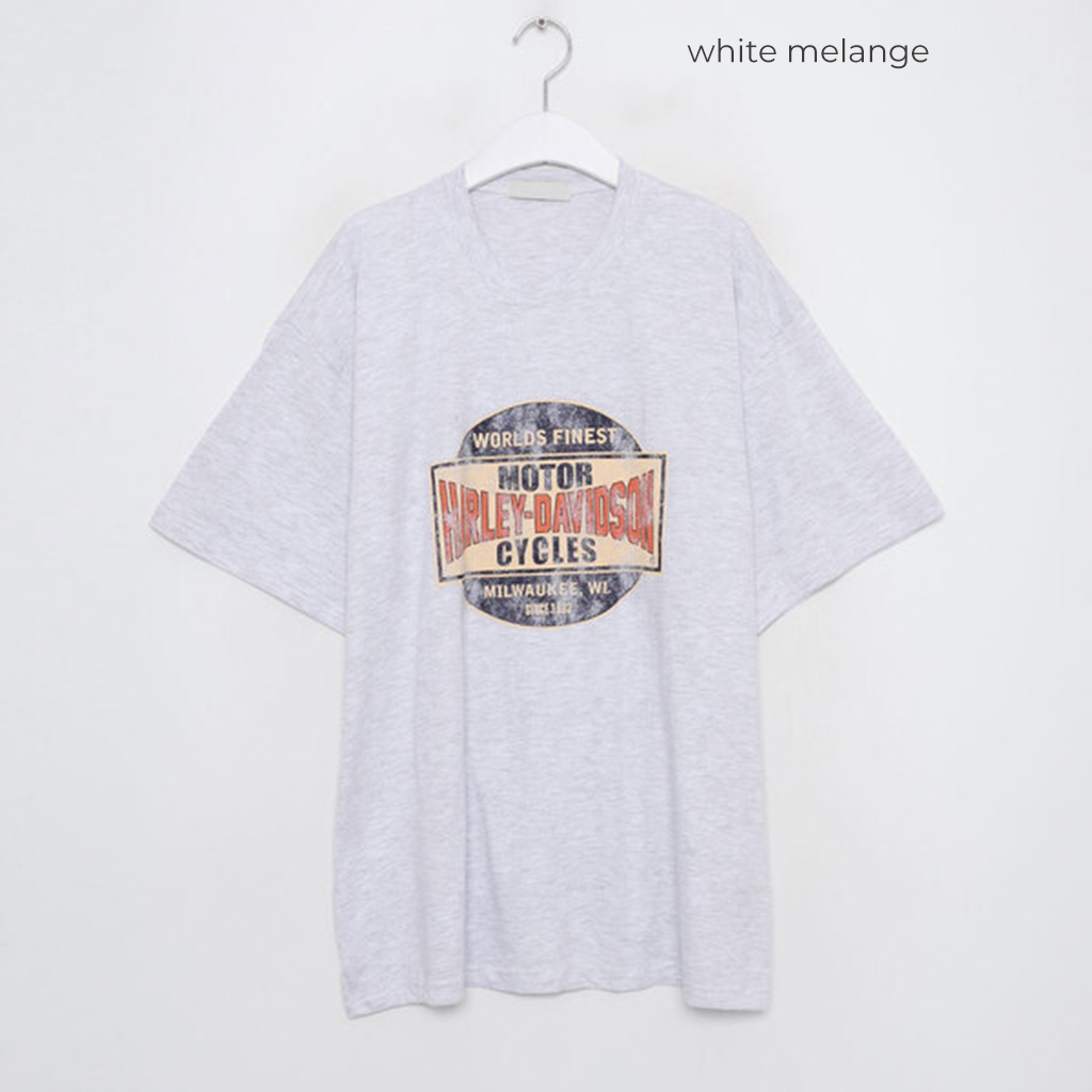 Harley Davidson ユニセックス プリント Tシャツ 関税送料込 ユニセックス)Harley Davidson Tee (3 Color) | ファッション