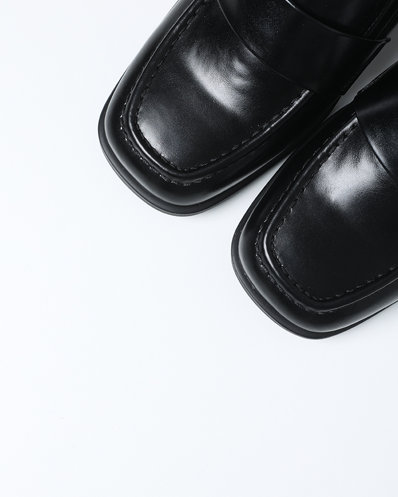 ローファー/41inch 厚底ビジューバックルローファーパンプス – レディース