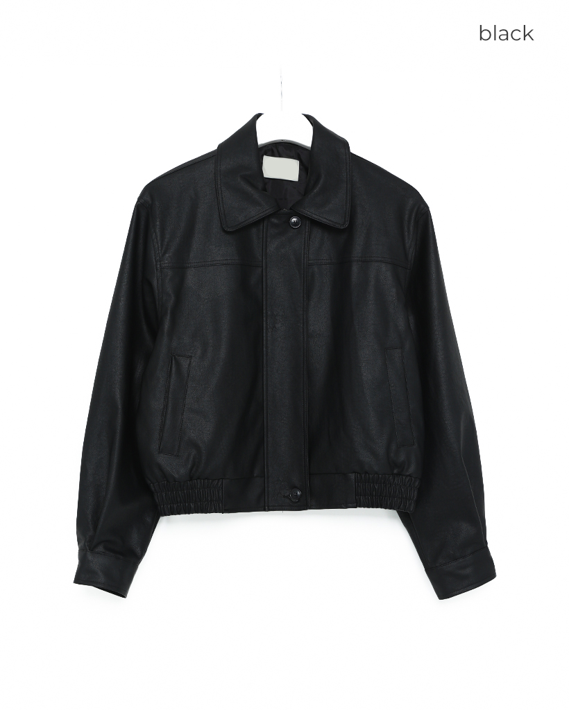 クロップドレザージャケット | ファッション通販サイト NUGU