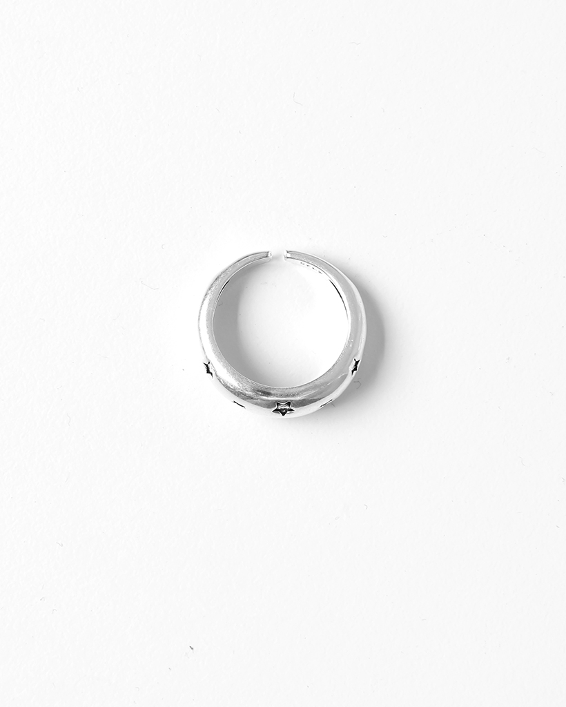 S.O.S☆ スターパターンモクメラウンドリング 3mm スターパターンラウンドリング | ファッション通販サイト NUGU