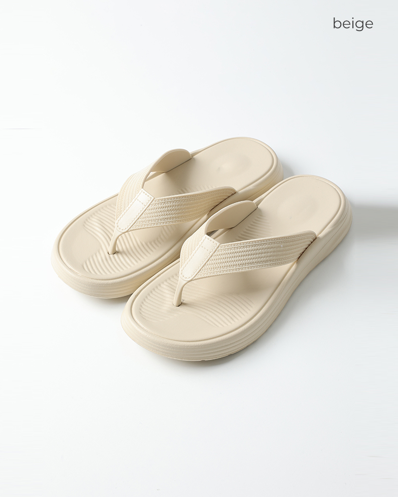 YELLO ベージュ ビーチサンダル YELLO / BELOVED TONGS SANDALS
