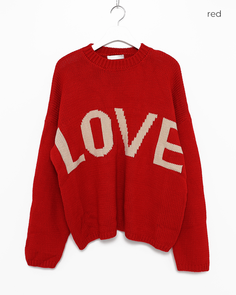 VS♡LOVEニットセーター(US/XS) XS以下 LUV IS TRUE(ラブ・イズ・トゥルー) ニット・セーター