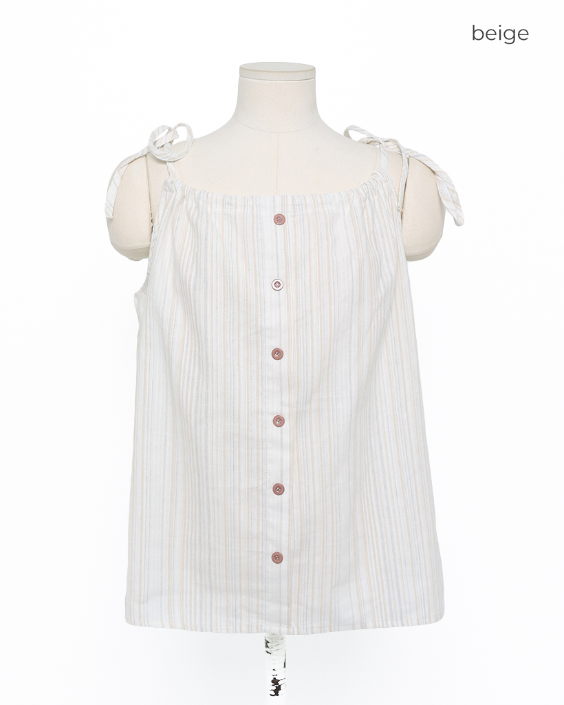 ARTS & SCIENCE ボタンブラウス Button front gather blouse no sleeve – ARTS&SCIENCE ONLINE