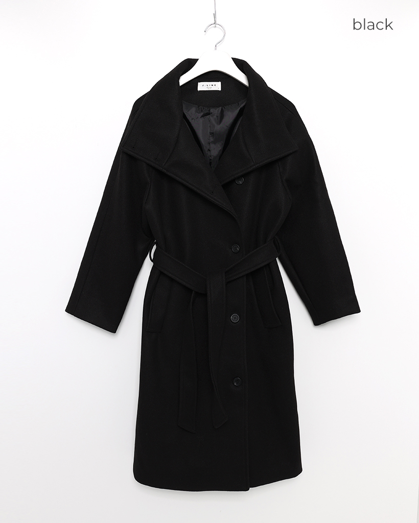 ハイネックベルトロングコート | ファッション通販サイト NUGU