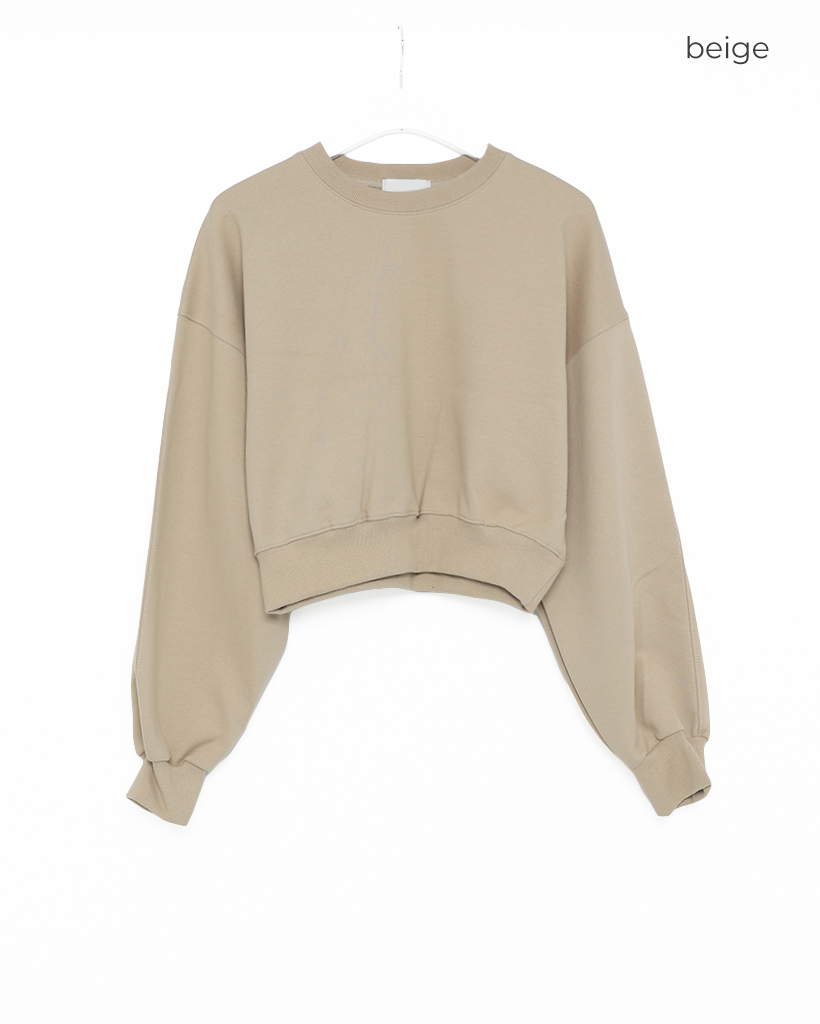 ウォッシュ加工クロップドスウェット | ファッション通販サイト NUGU