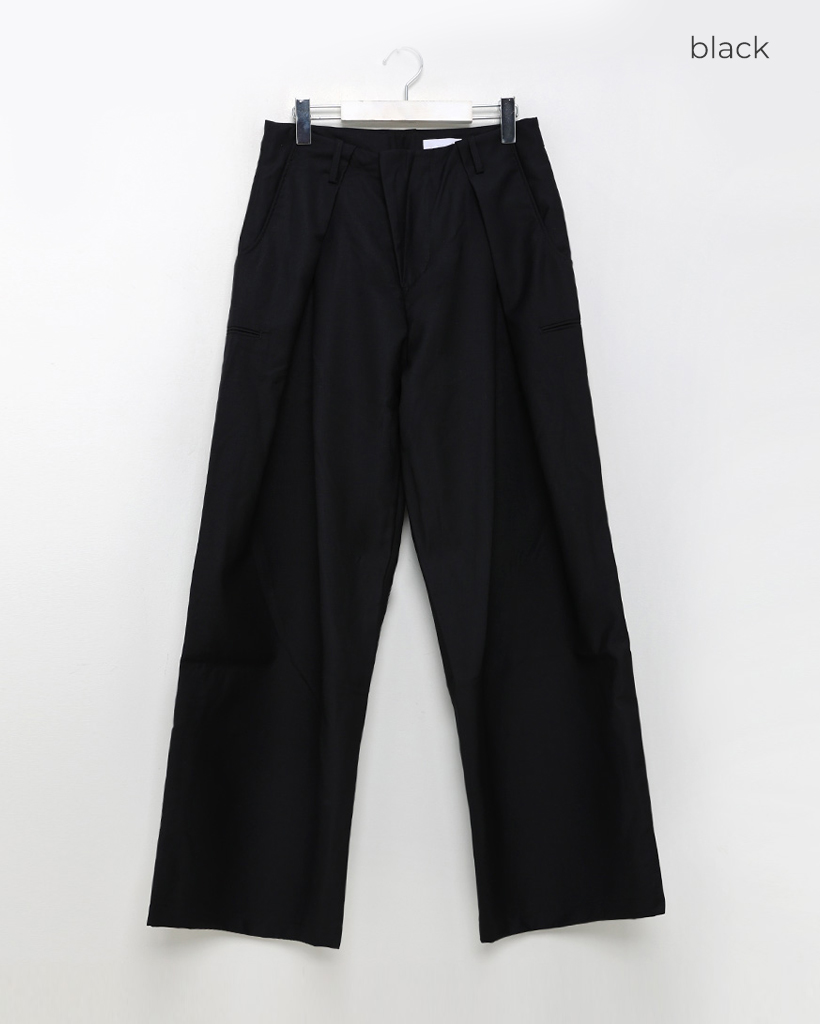 サイドタック入りワイドスラックス | ファッション通販サイト NUGU