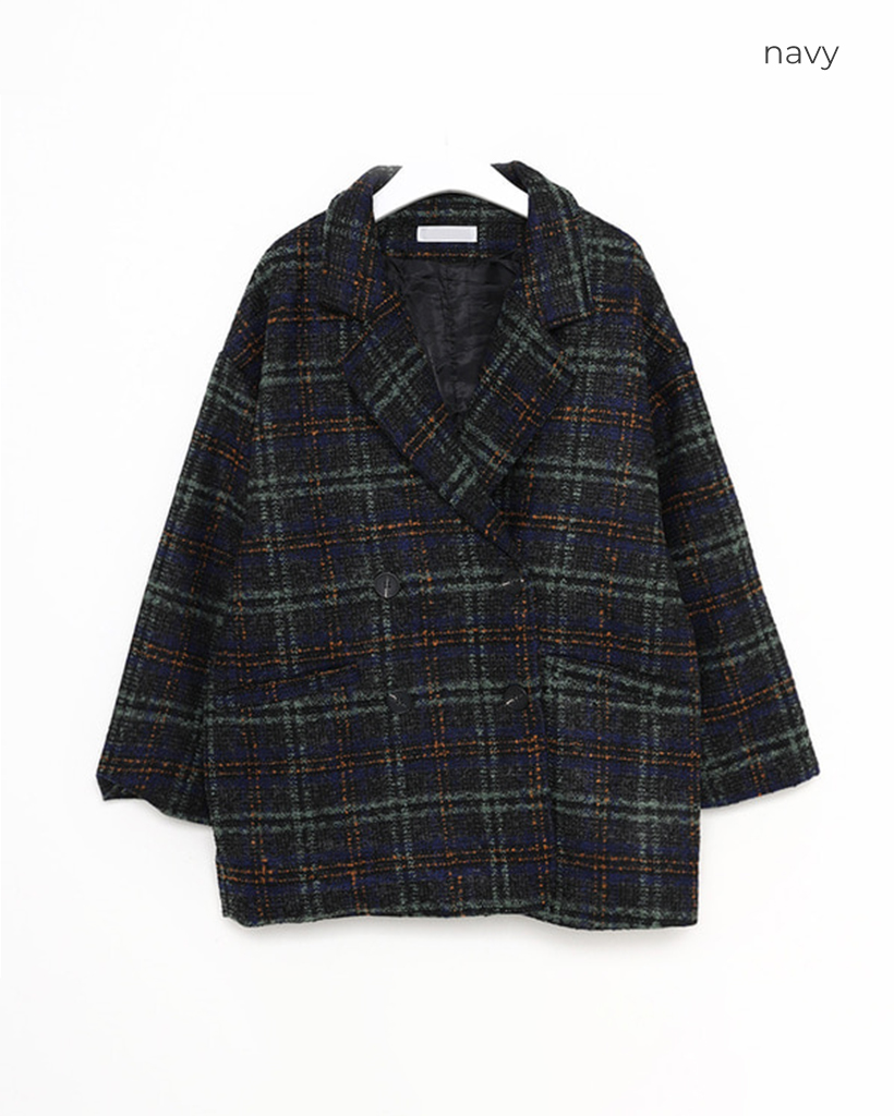 DAKS London　チェック柄ウールジャケット17ABR　４L　ビックサイズ ハウスチェックギャザーウールブラウス｜DAKS（ダックス）公式