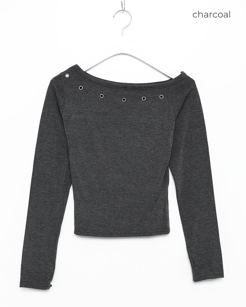 IIROT イロット　オフショルダー　カットソー　ロングTシャツ IIROT イロット オフショルダー カットソー ロングTシャツ IIROT