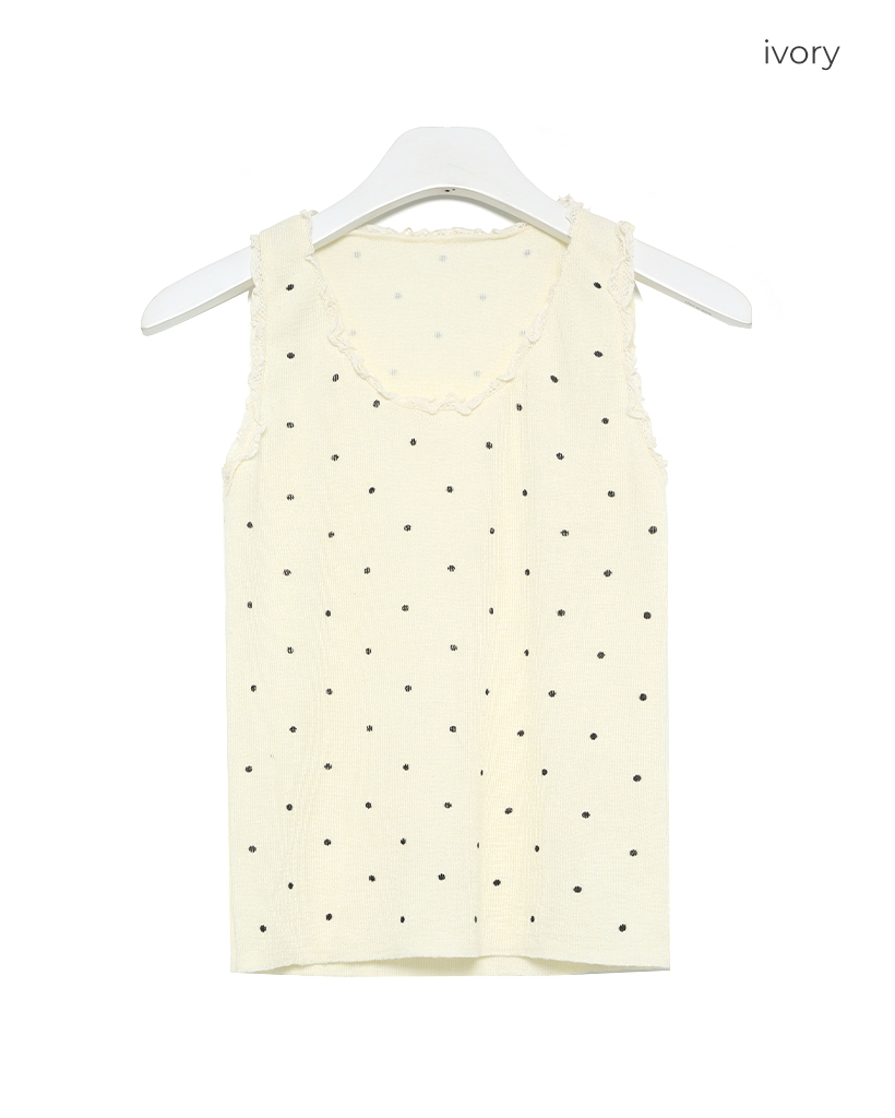 ドットフリルタンクトップ | ファッション通販サイト NUGU