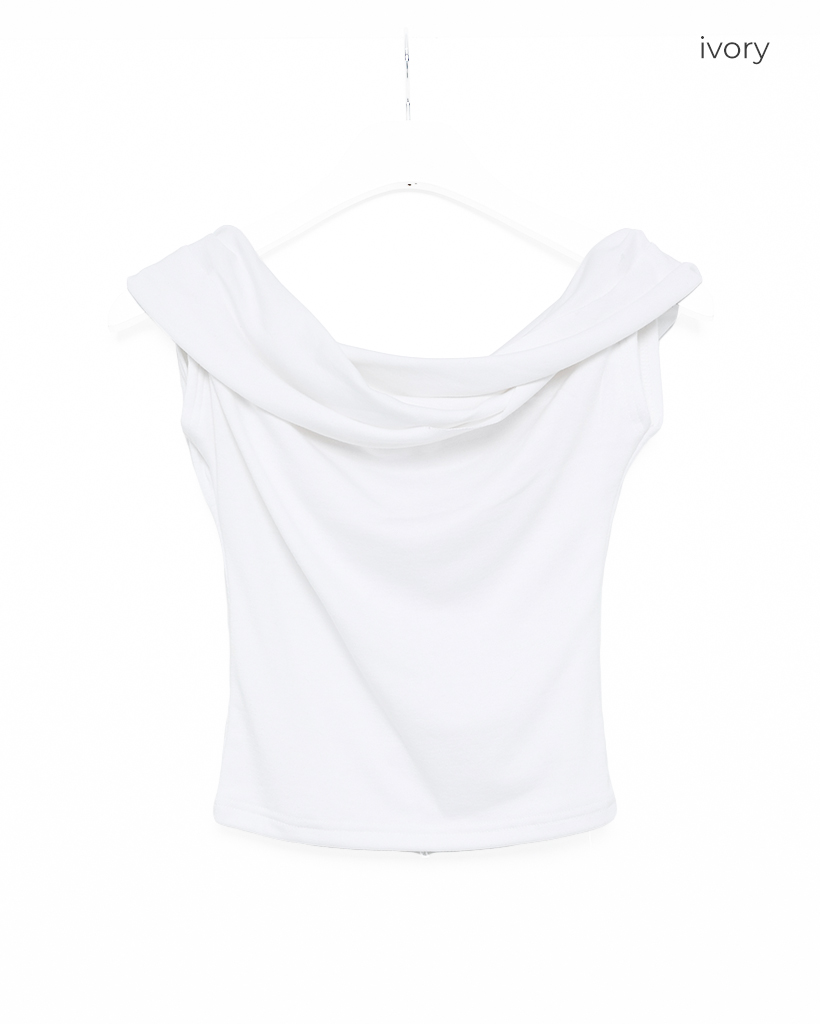 【関税込】 オフショルダーTシャツ - ホワイト ホワイト,ブラック即日発送】ワンサイドオフショルダーTシャツ