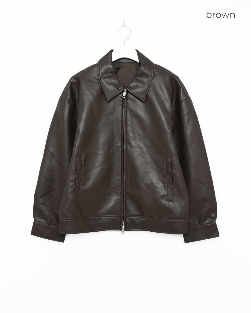 レザーベーシックジャケット | ファッション通販サイト NUGU