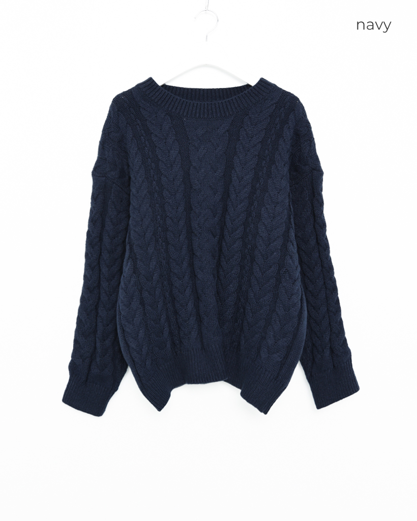 新品タグ付き！半袖ケーブルニットセーター ネイビー セール】RANAN/solleim別注【U.S.POLO ASSN.】ワンポイント半袖