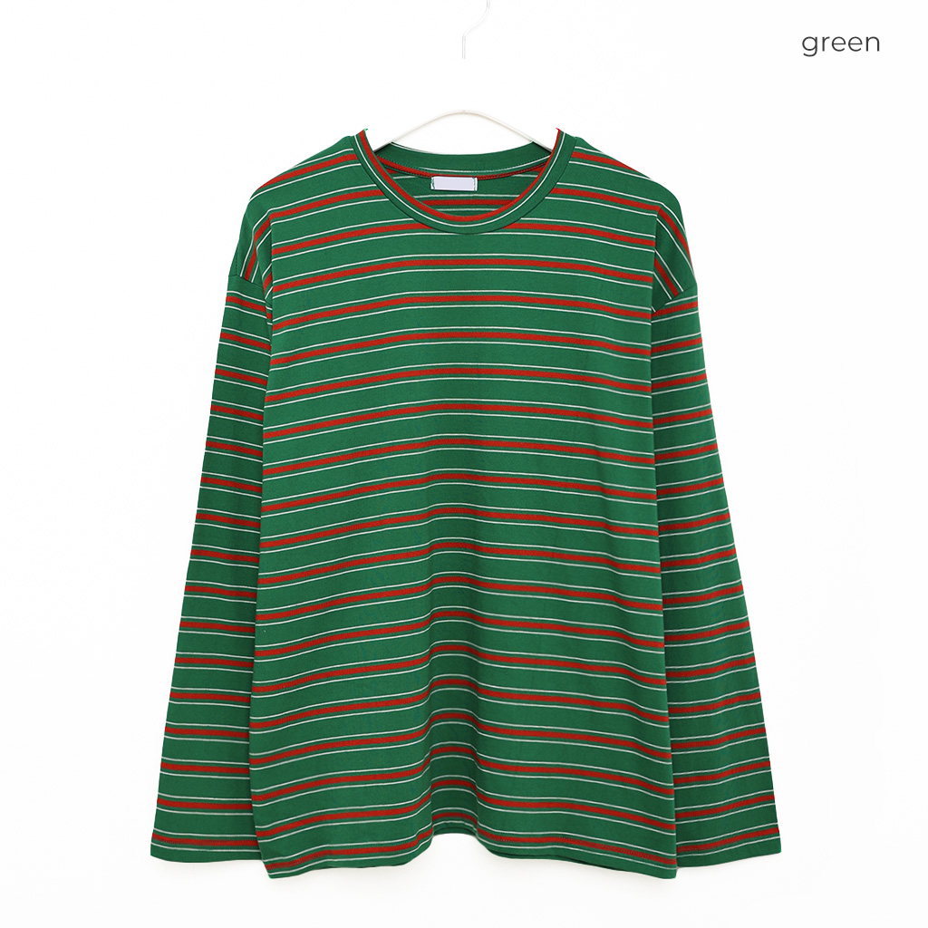 ジミレニアル　ボーダー長袖Tシャツ　ジミンパパ　新品未使用 セール】 プリントボーダー 5分袖Tシャツ （Tシャツ