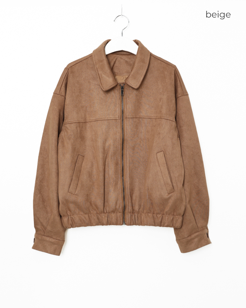 スエードブルゾンジャケット | ファッション通販サイト NUGU