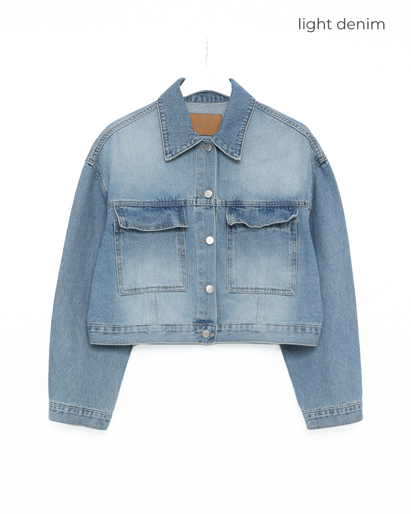 クロップドデニムジャケット | ファッション通販サイト NUGU