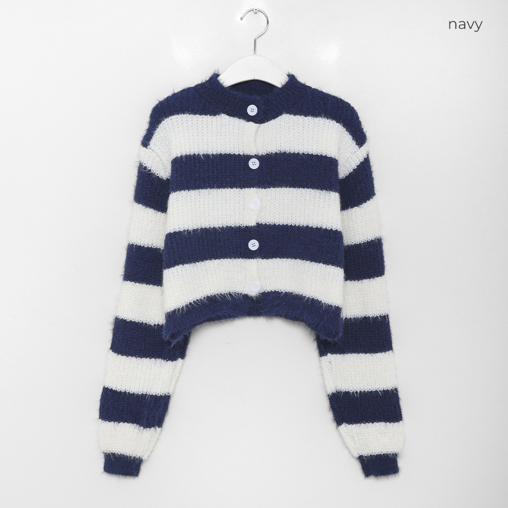 kolor ボーダー カーディガン size 3 navy white 中古・古着通販】sacai (サカイ) クロップドボーダーカーディガン