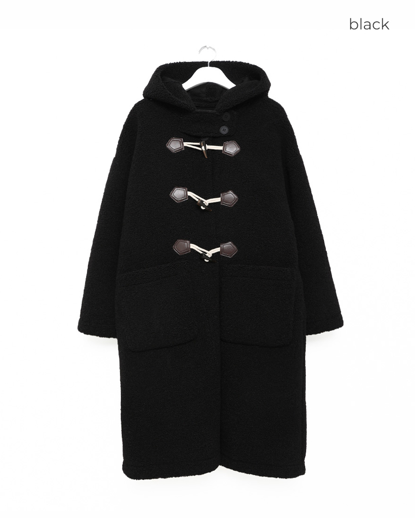 ボアフードロングダッフルコート | ファッション通販サイト NUGU