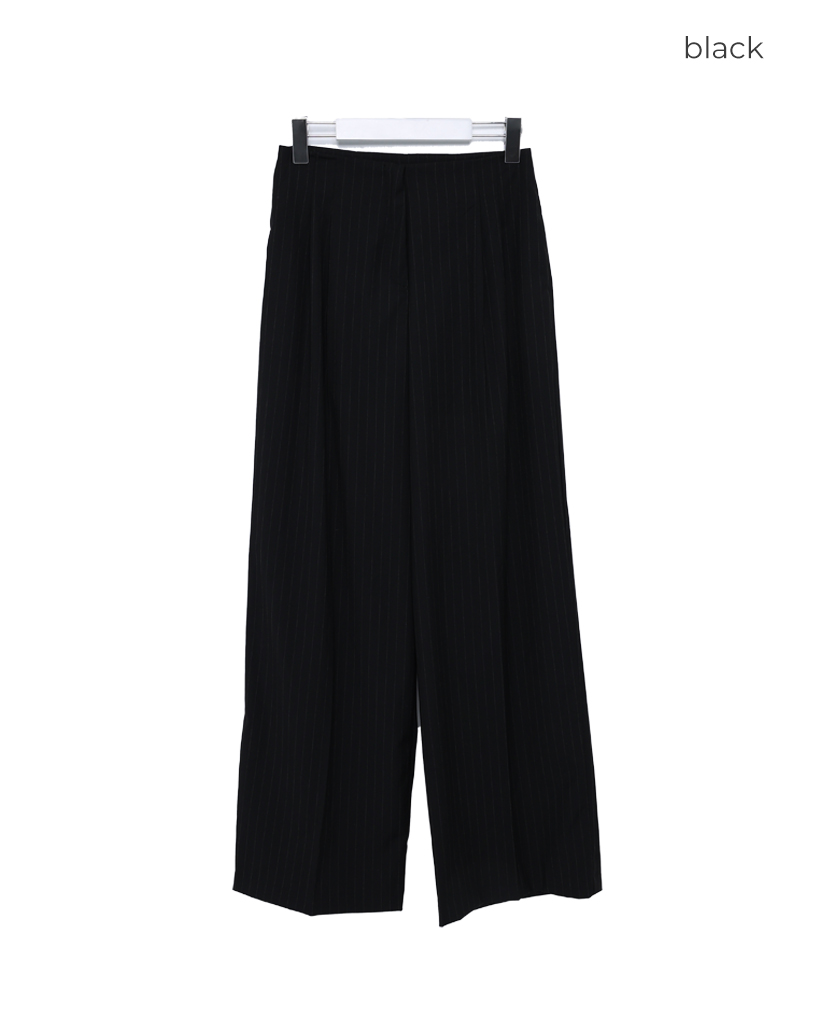 8.Y.D.S. ブラックパンツ サイドストライプ WIDE-LEGパンツ サイドストライプ - ブラック | ZARA Japan / 日本