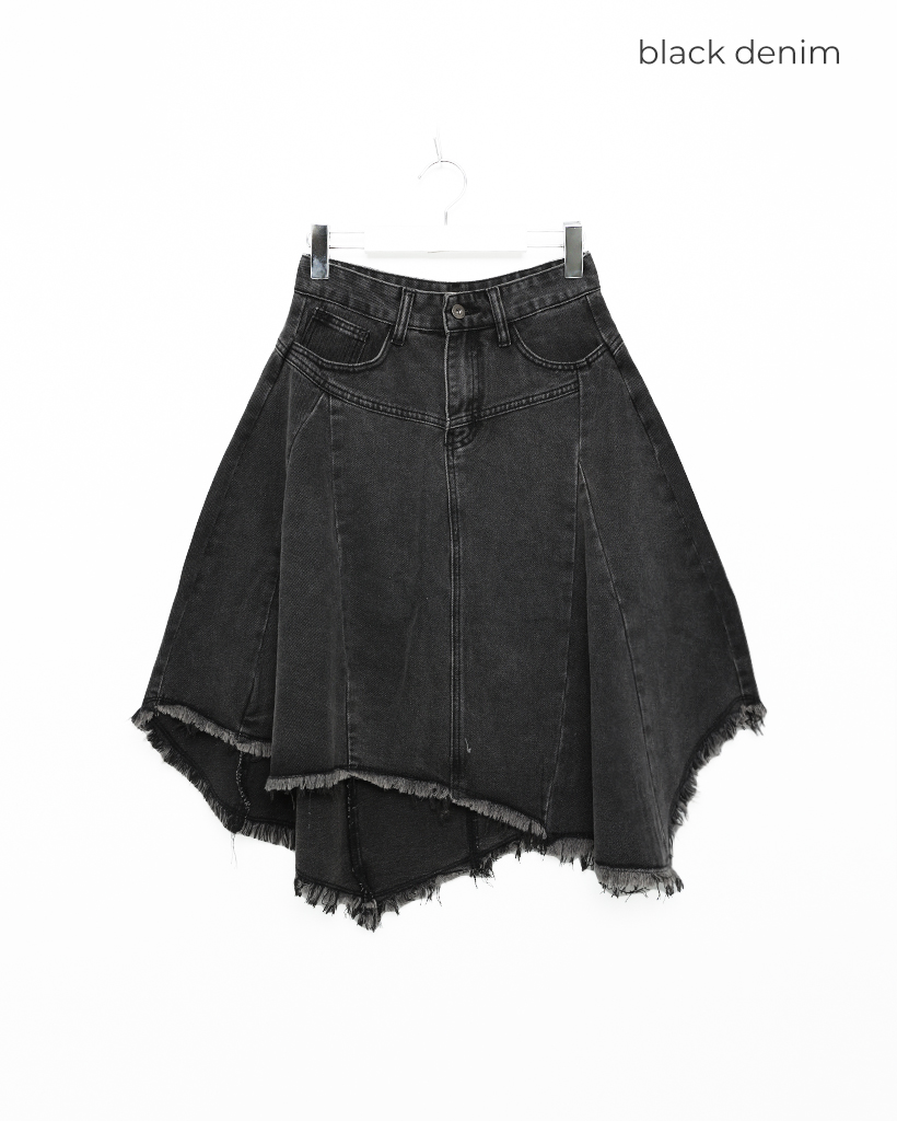 アシンメトリーデニムスカート | ファッション通販サイト NUGU
