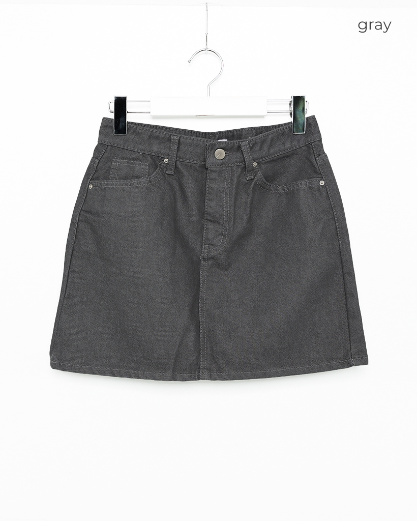 S symbol denim2 グレー ミニスカート Sサイズ デニムミニスカート | ファッション通販サイト NUGU