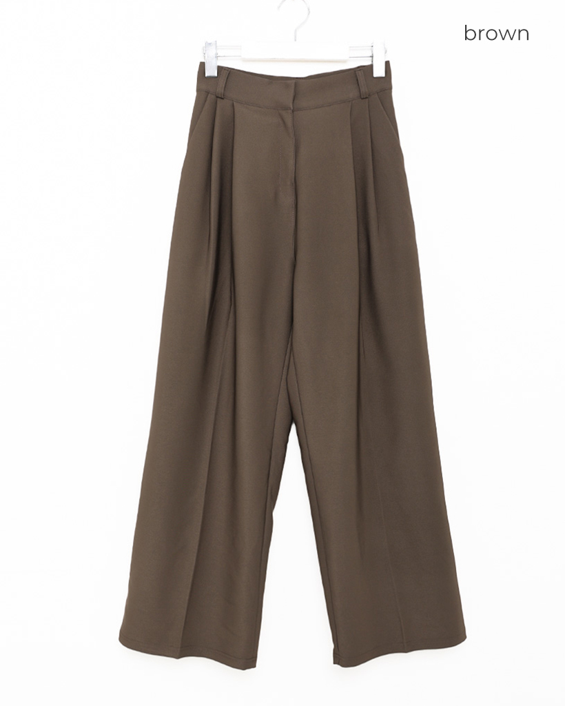 なずー様　専用 Center press two tuck wide straight slacks / センタープレス