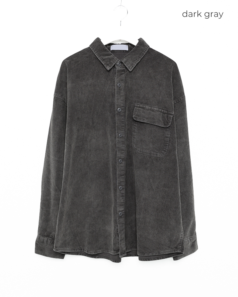 RILY コーデュロイシャツ　ブルー　Mサイズ RILY コーデュロイシャツ ブルー Mサイズ オンライン 通販