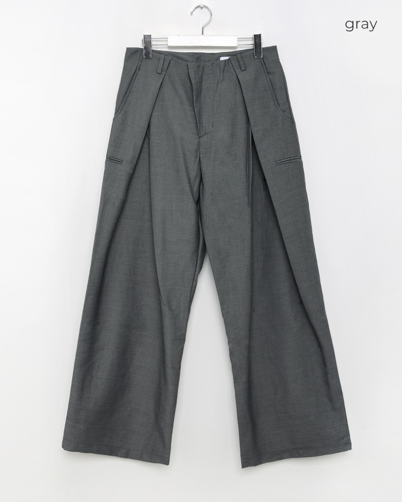 Y's for men タック入りスラックス 大きいサイズ メンズ WEB限定 春夏 秋冬 オールシーズン対応