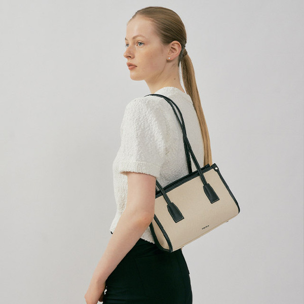 FOLNUA MINI BOSTON BAG BLACK - CANVAS | ファッション通販