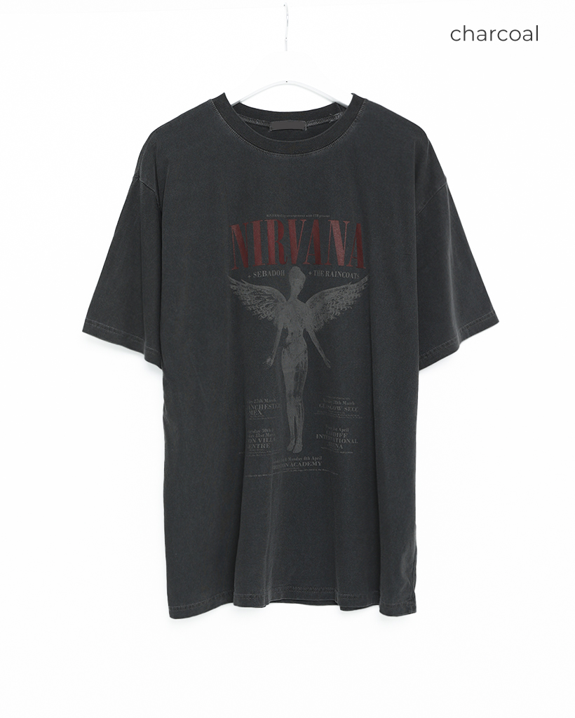 ユニセックス）NIRVANAロゴTシャツ | ファッション通販サイト NUGU