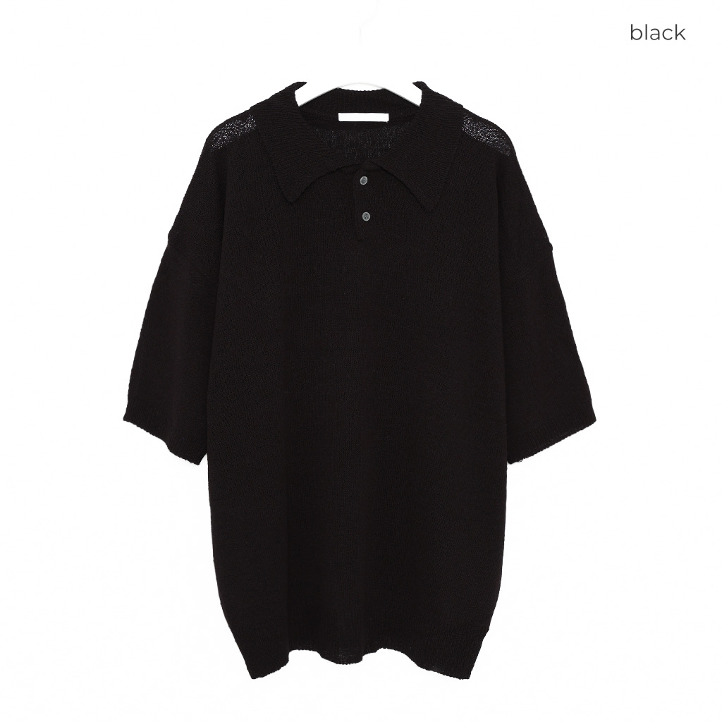 サマーニットソフトカラーポロ | ファッション通販サイト NUGU