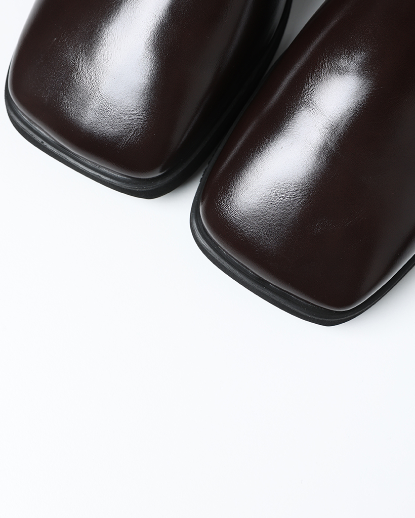 FRAY ID スクエアトゥミュール 黒 FRAY I.D（フレイアイディー）の