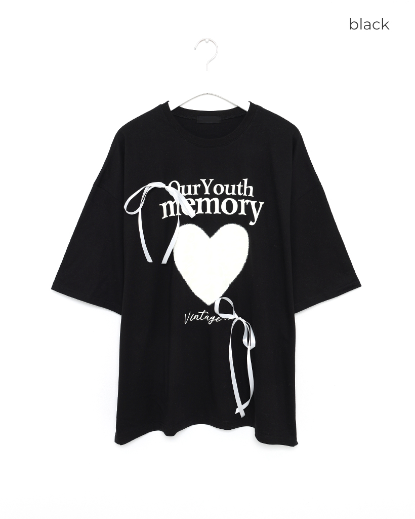 tumugu: OuiプリントオーバーサイズTシャツ チャコールグレイ レタリングオーバーサイズ半袖Tシャツ-3color | ファッション