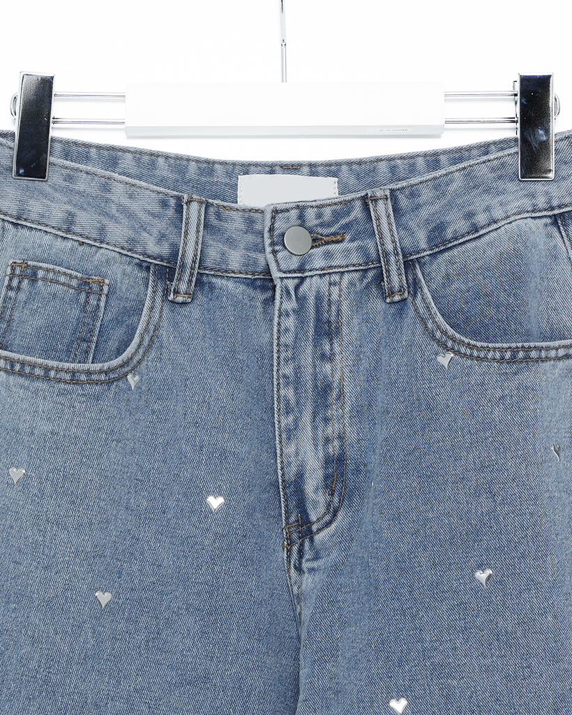 ハートスタッドデニムパンツ | ファッション通販サイト NUGU