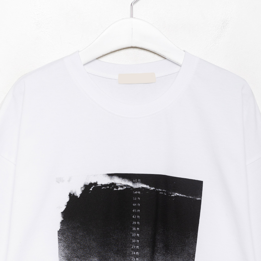 ユニセックス) スクエアプリンティング半袖Tシャツ