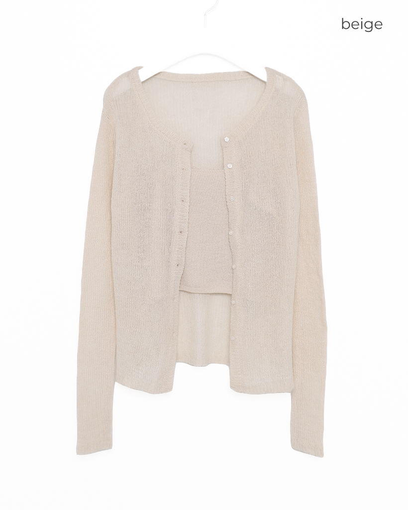 Light Fur Midi カーディガンとLight Fur ビスチェセット Light Fur Midi カーディガンとLight Fur ビスチェセット