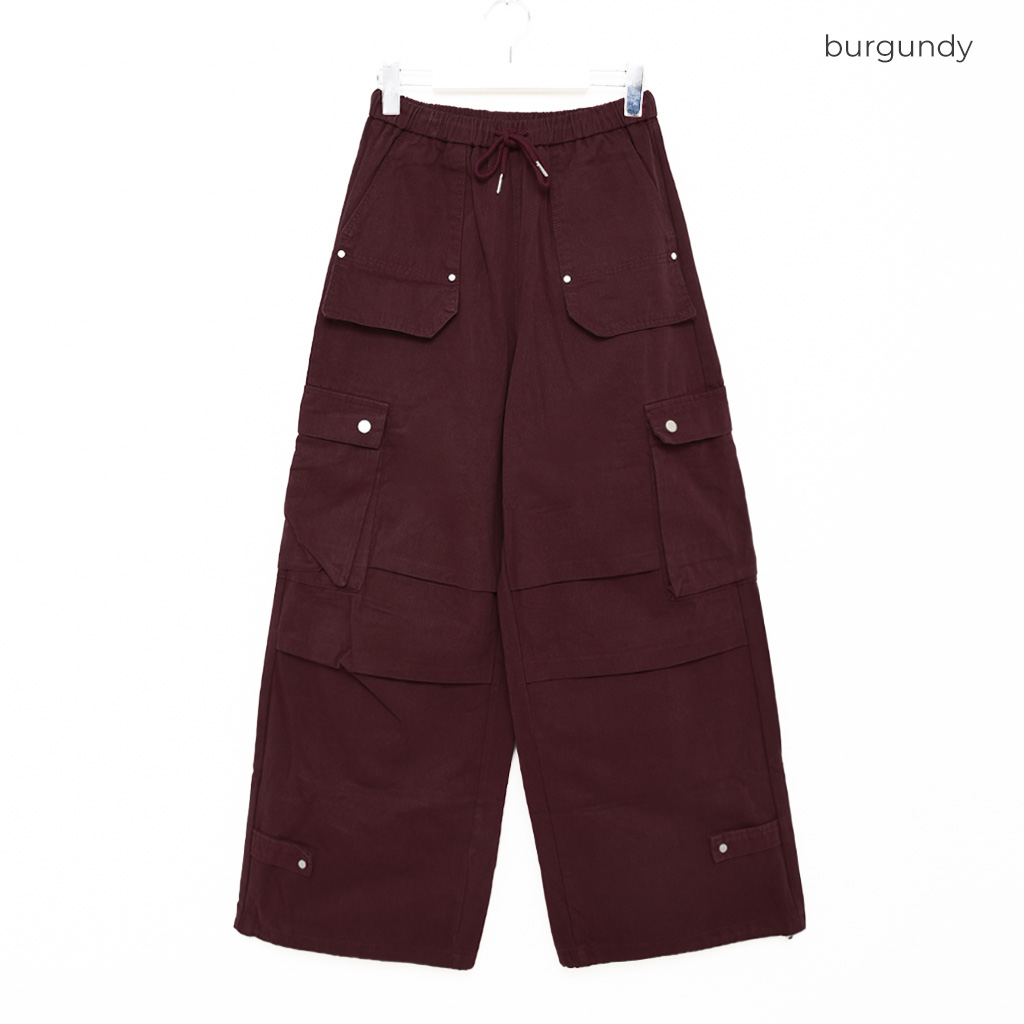 IONSEOUL クリーズ ビッグポケット ワイドパンツ BBU541 ビッグポケットコットンワイドパンツ | ファッション通販サイト NUGU