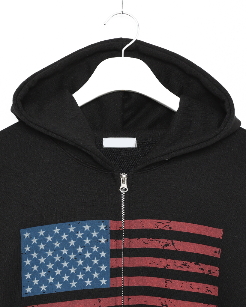 アメリカ国旗ジップパーカー | ファッション通販サイト NUGU