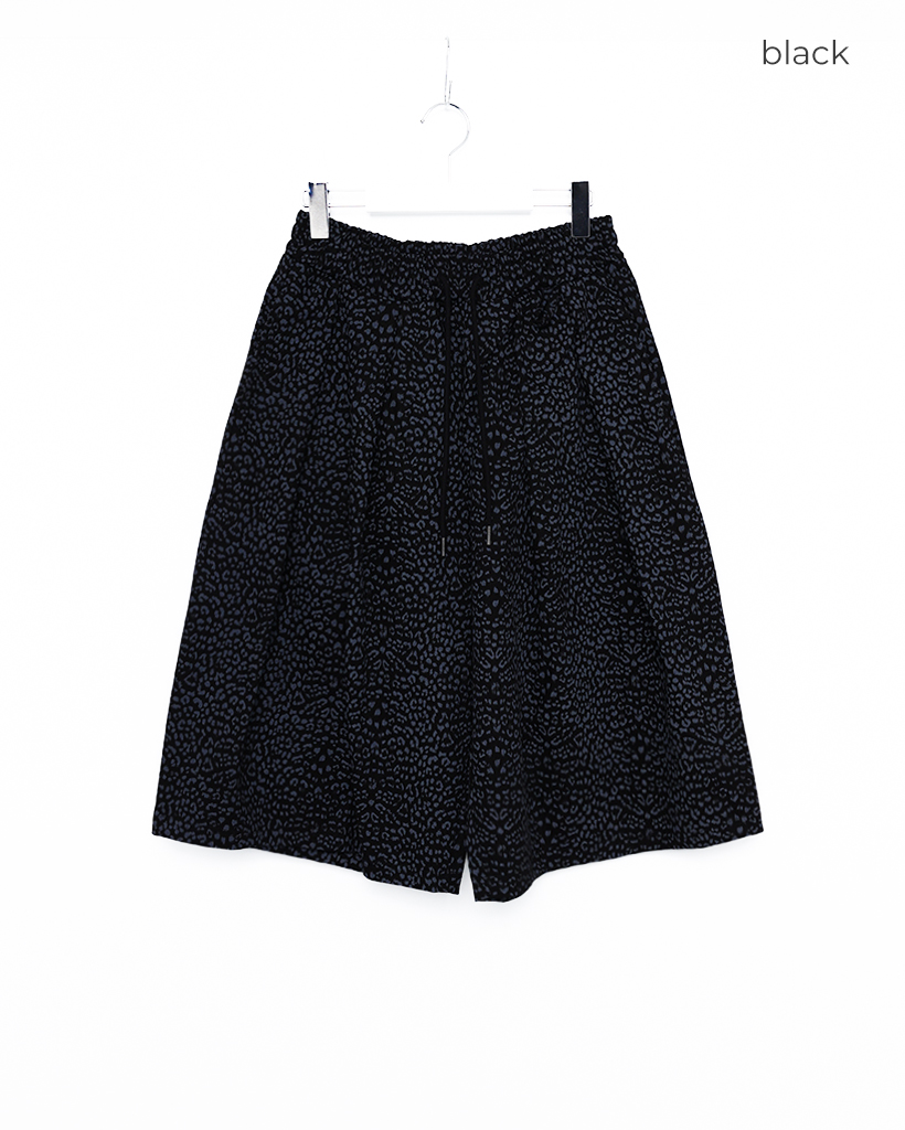 レオパード柄ウエストゴムハーフパンツ | ファッション通販