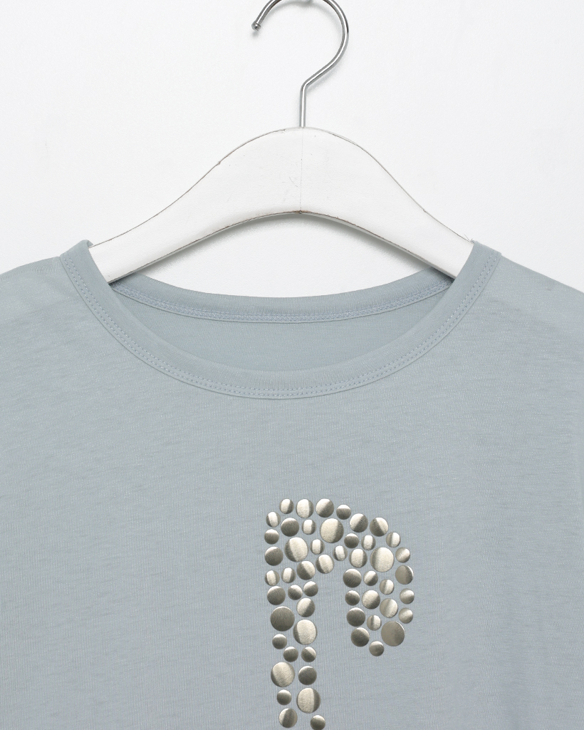 josemoon シルバーラメトップス JOSE MOON（ジョゼムーン）の「METALLIC KNIT TOPS/メタリック